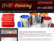 Tablet Screenshot of eandcpainters.com